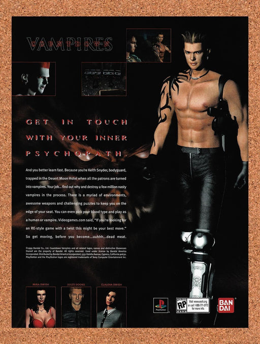 2000 Countdown Vampires PS1 Original Advertisement v1 - for just $19.49! 