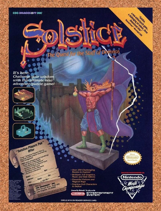 1992 Solstice NES Original Ad - for just $18.49! 