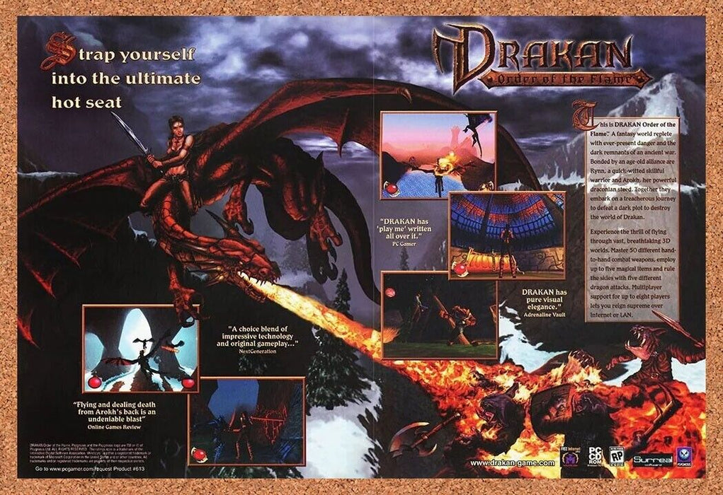 2001 Drakan Order Of The Flame PC Original Ad v2 - for just $21.49! 