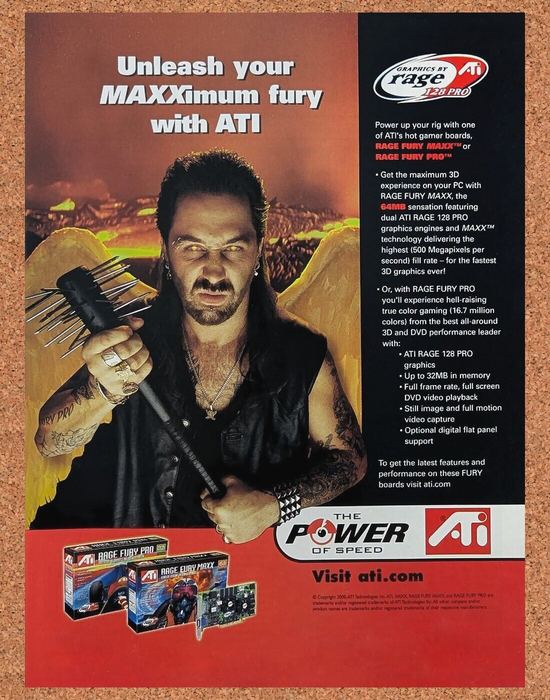 2002 ATI Rage Fury Pro Original Ad v1 - for just $17.99! 