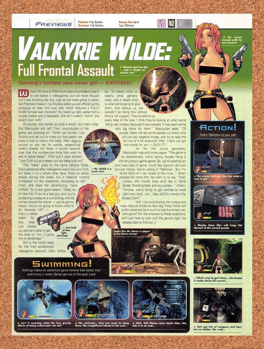 2000 Valkyrie Wilde Full Frontal Assault April Fools Article Original Advertisement vr1 - for just $19.49! 