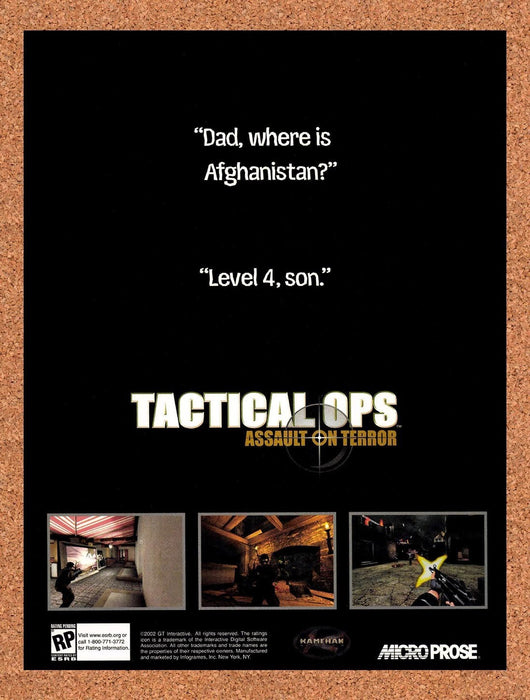 2002 Tactical Ops Assault On Terror PC Original Advertisement v1 - for just $19.49! 