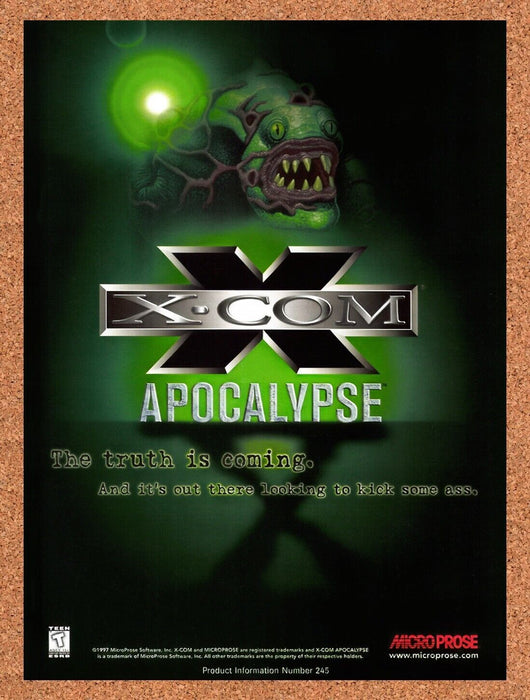 1997 X-Com Apocalypse PC Original Ad v1 - for just $15.29! 