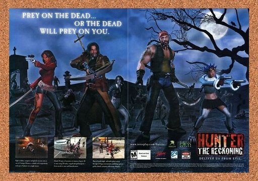 2003 Hunter The Reckoning Xbox Original Ad - for just $21.49! 