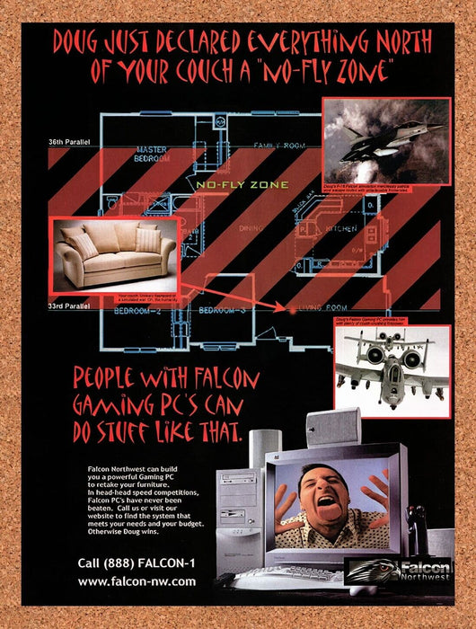 1999 Falcon Northwest Performance Gaming PCs Original Ad v16 - for just $17.99! 