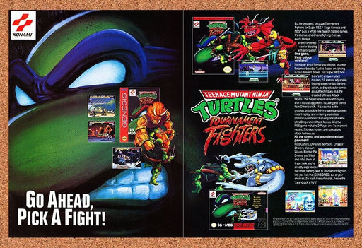 1993 TMNT Tournament Fighters SNES Original Ad v1 - for just $20.24! 