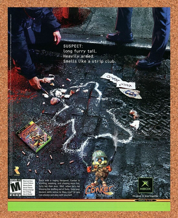 2006 Conker Live And Reloaded Xbox Original Ad v1 - for just $17.99! 
