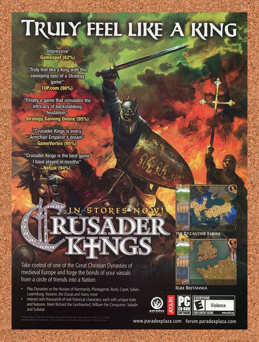 2006 Crusader Kings PC Original Ad - for just $18.99! 