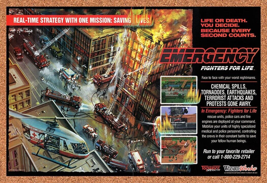 1998 Emergency Fighters For Life PC Original Ad v1 - for just $21.49! 