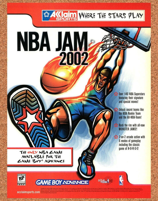 2002 NBA Jam 2003 GBA Original Ad - for just $17.99! 