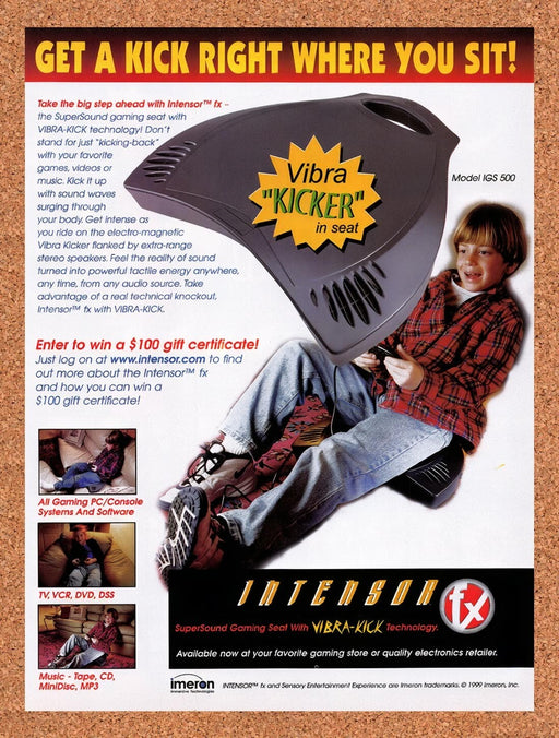 1999 Intensor Vibra-Kicker Original Ad v1 - for just $17.99! 