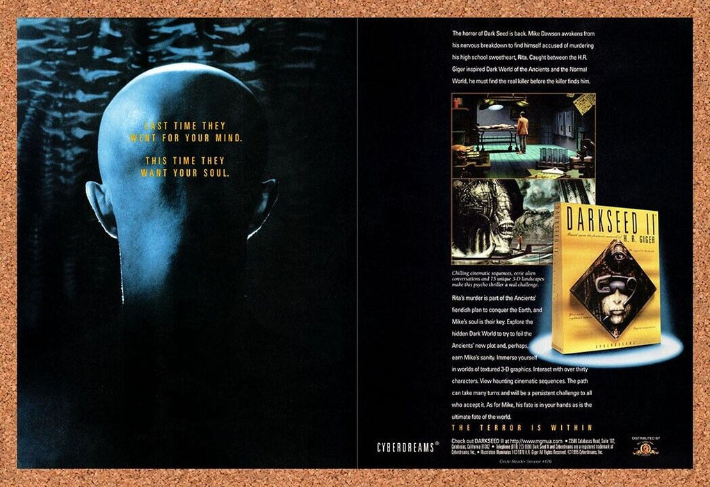 1996 Darkseed II PC Original Ad - for just $21.49! 