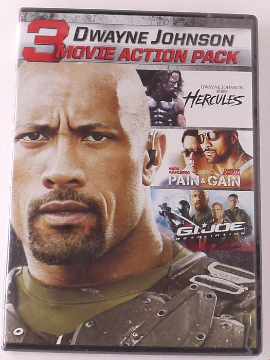 Dwayne Johnson - Hercules, Pain and Gain, G.I. Joe Retal.. (DVD, 3-film) - NEW24 - for just $3.99! 