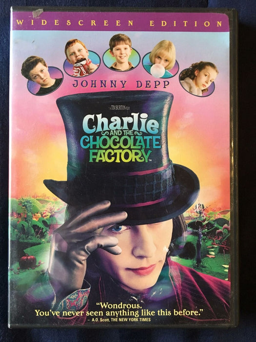 Charlie and the Chocolate Factory (DVD, 2005, Widescreen) - J1231 - for just $1.99! 