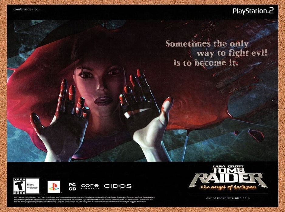 2003 Tomb Raider Angel Of Darkness PS2 Original Ad v2 - for just $18.99! 