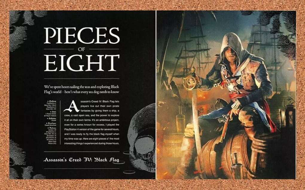 2014 Assassin's Creed IV Black Flag PS4 Original Review Ad - for just $21.49! 