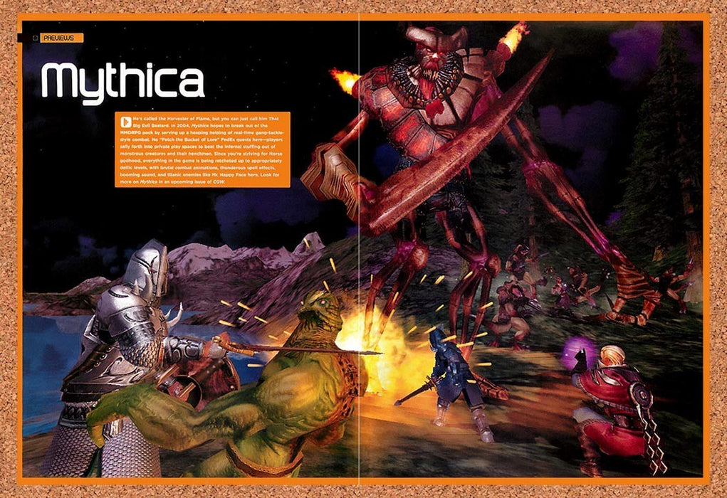 2004 Mythica PC Original Advertisement vr1 - for just $23.99! 