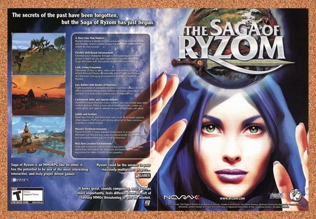 2006 The Saga Of Ryzom PC Original Ad - for just $22.49! 