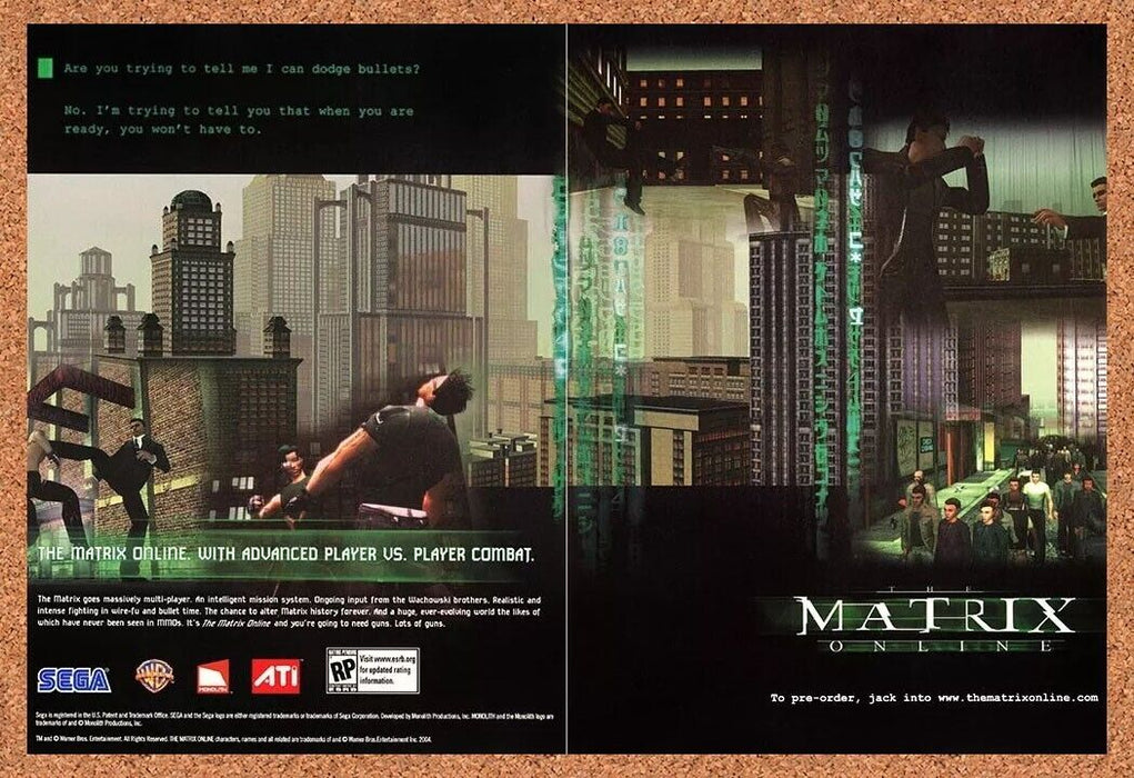 2006 The Matrix Online PC Original Ad - for just $22.49! 