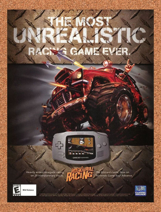 2005 Rock And Roll Racing GBA Original Ad v3 - for just $17.99! 