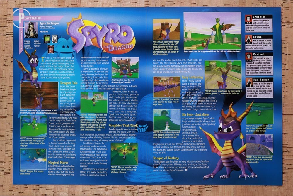 1998 Spyro PS1 Original Ad v4 - for just $21.49! 
