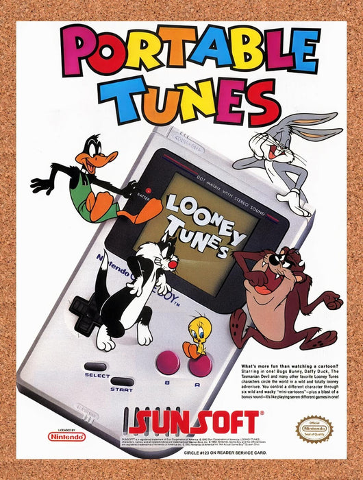 1992 Sunsoft Looney Tunes Game Boy Games Original Ad v4 - for just $17.99! 