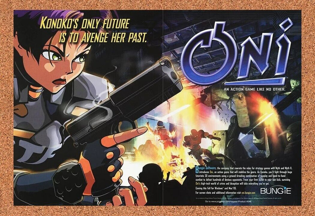 2001 ONI PC Original Bungie Ad - for just $21.49! 