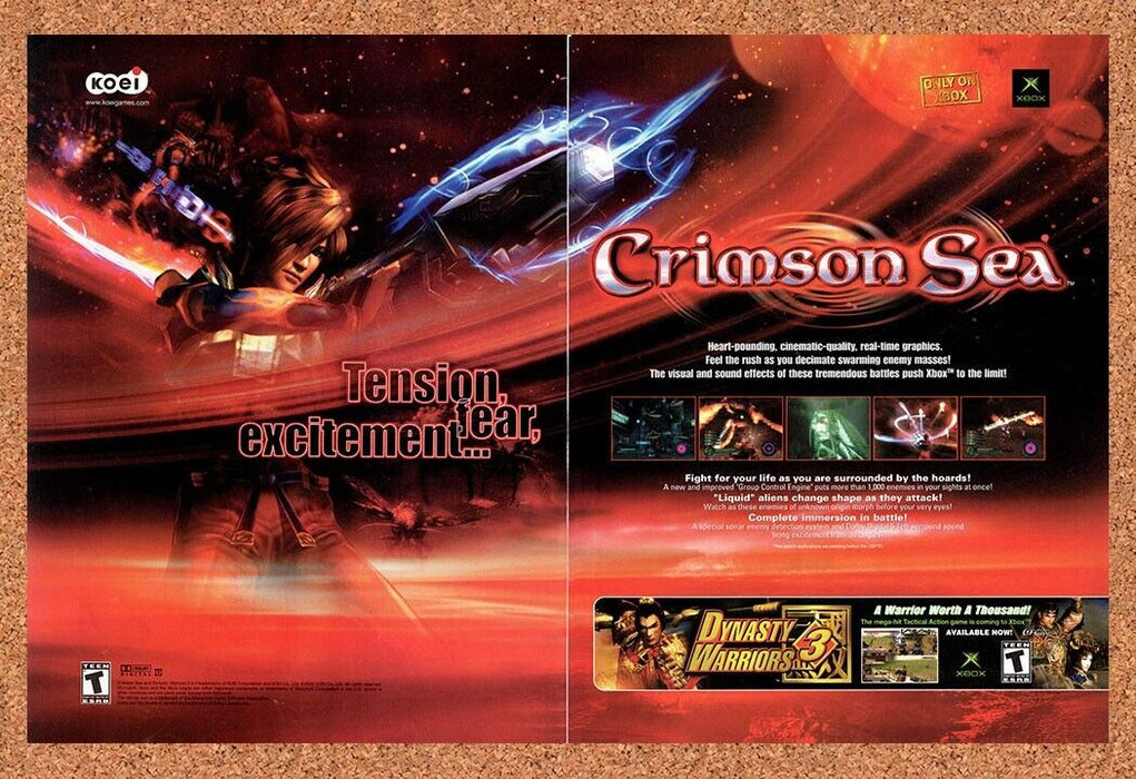 2003 Crimson Sea Xbox Original Ad - for just $21.49! 
