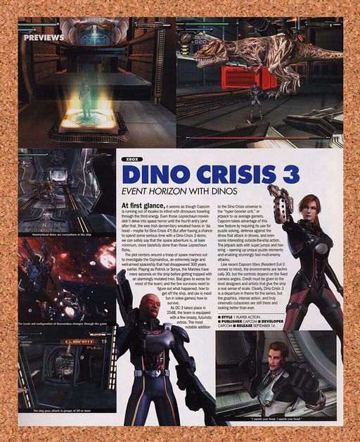 2005 Dino Crisis 3 Xbox Original Ad v1 - for just $17.99! 
