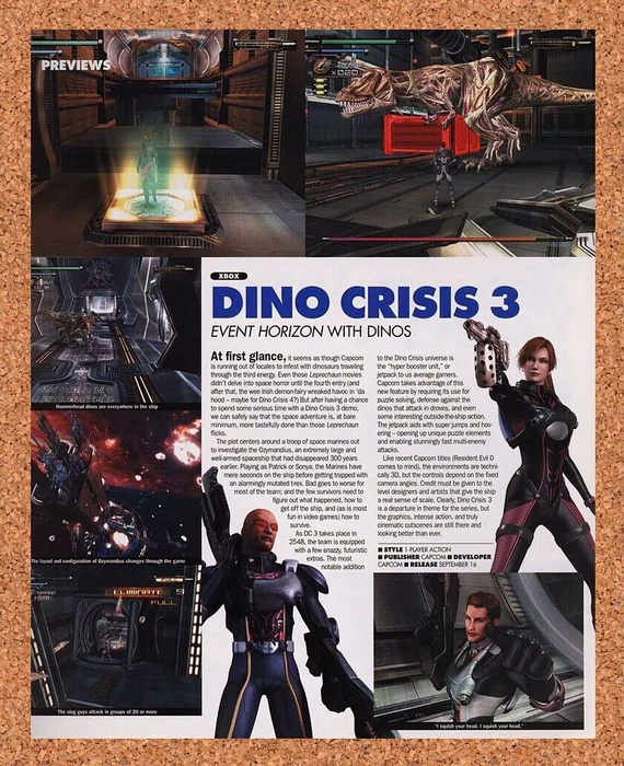 2005 Dino Crisis 3 Xbox Original Ad v1 - for just $17.99! 