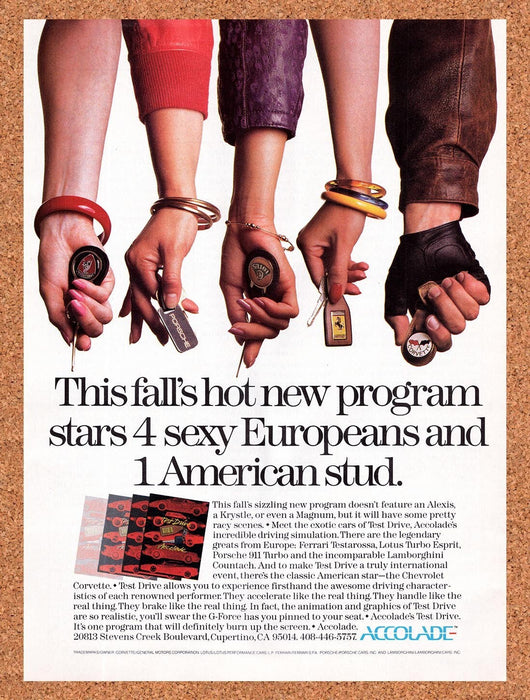 1987 Test Drive Atari ST Original Ad v1 - for just $18.49! 