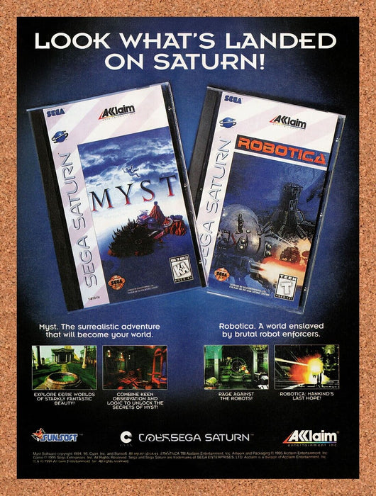 1995 Acclaim Saturn Games Original Ad v1 - for just $17.99! 