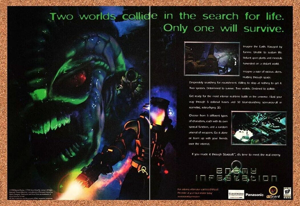 2000 Enemy Infestation PC Original Ad - for just $21.49! 