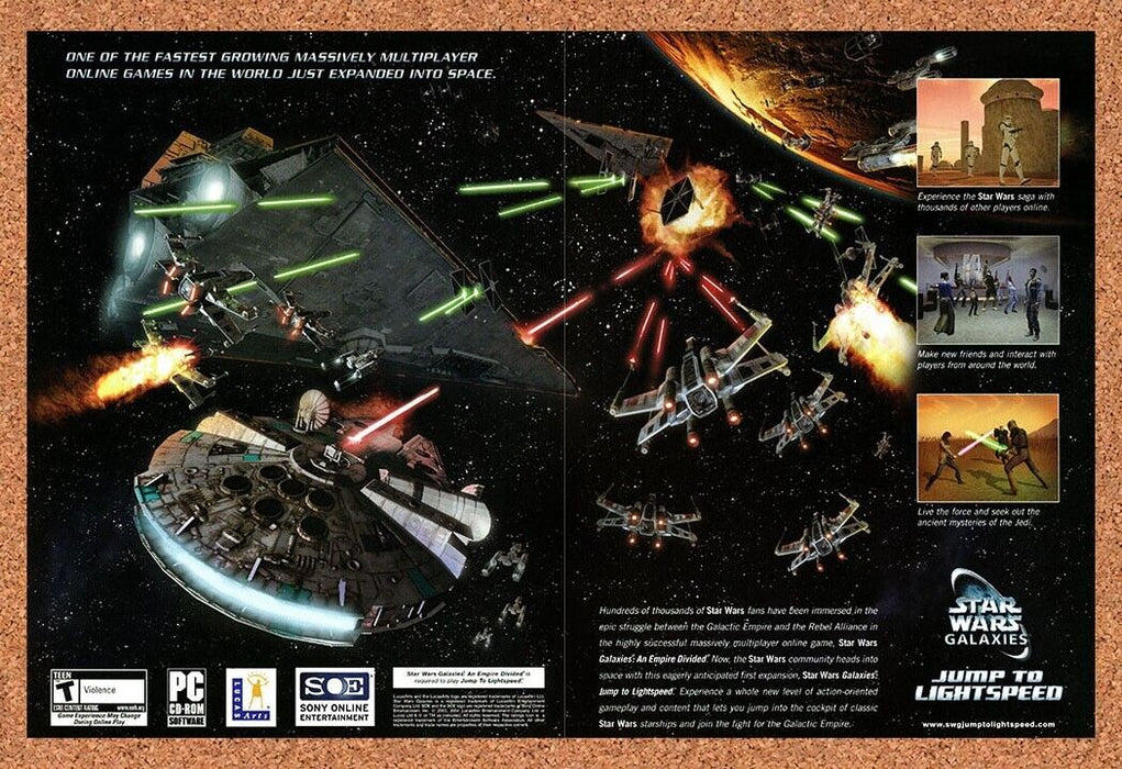 2006 Star Wars Galaxies PC Original Ad - for just $21.49! 