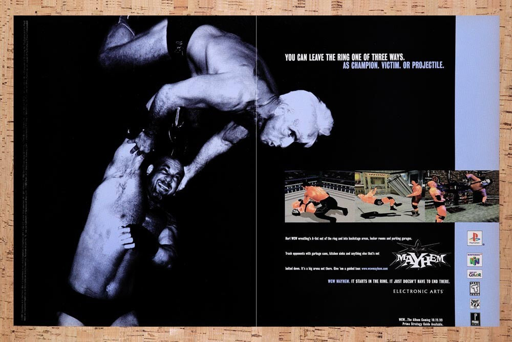 1999 WCW Mayhem PS1 Original Ad v1 - for just $21.49! 