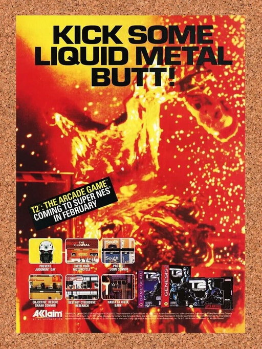 1992 T2 Terminator SNES Original Ad - for just $17.99! 