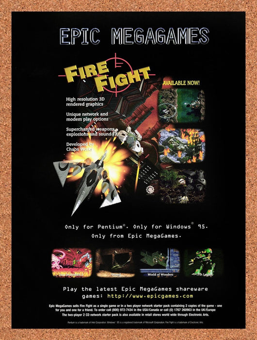 1996 Fire Fight PC Original Ad v1 - for just $19.49! 