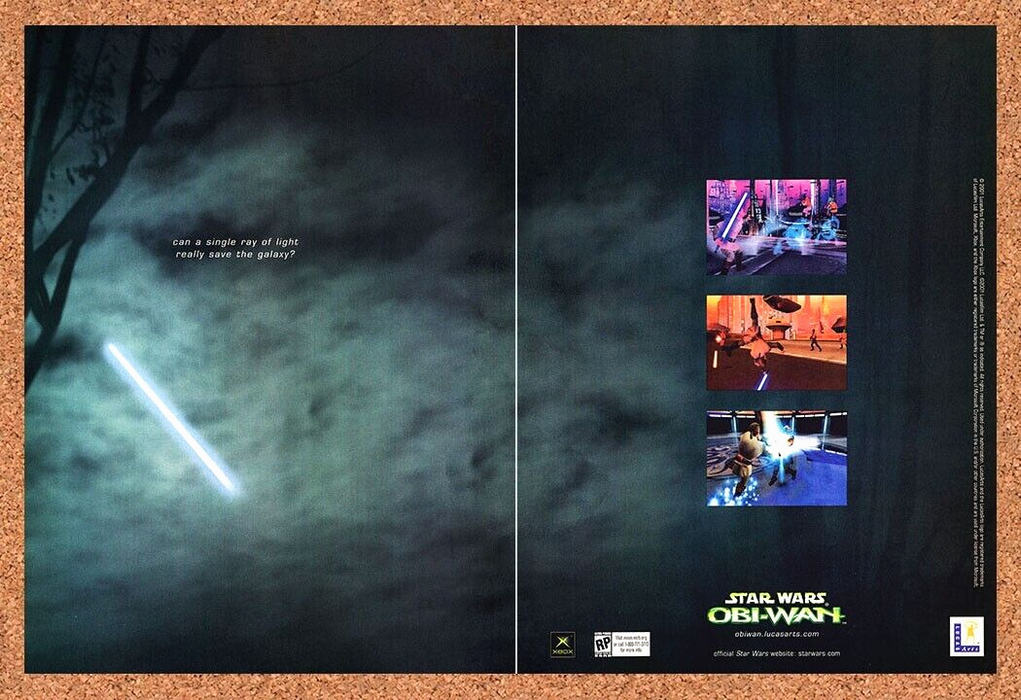 2003 Star Wars Obi-Wan Xbox Original Ad - for just $21.49! 