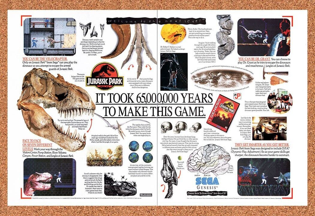 1993 Jurassic Park Genesis Original Ad v4 - for just $22.49! 