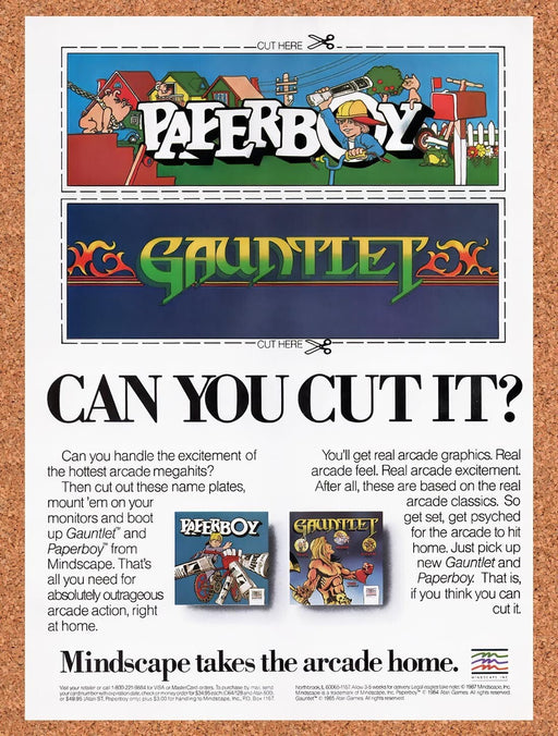 1988 Mindscape Apple II Arcade Games Original Ad v1 - for just $17.99! 