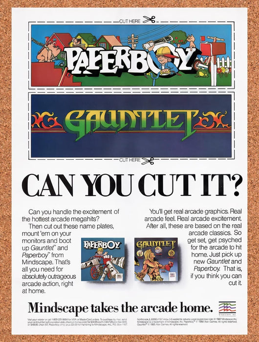 1988 Mindscape Apple II Arcade Games Original Ad v1 - for just $17.99! 