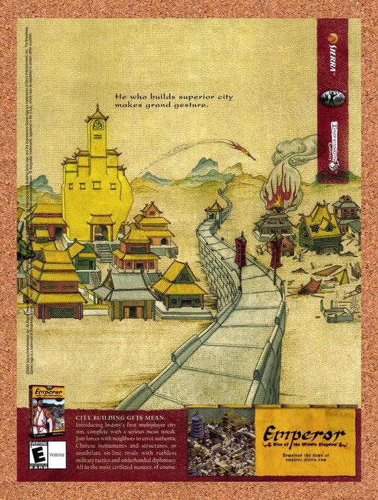 2002 Emperor Rise Of The Middle Kingdom PC Original Ad v1 - for just $17.99! 