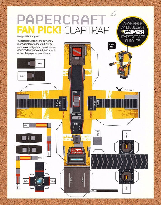2013 Borderlands PaperCraft Original Collectible Insert Ad - for just $18.99! 