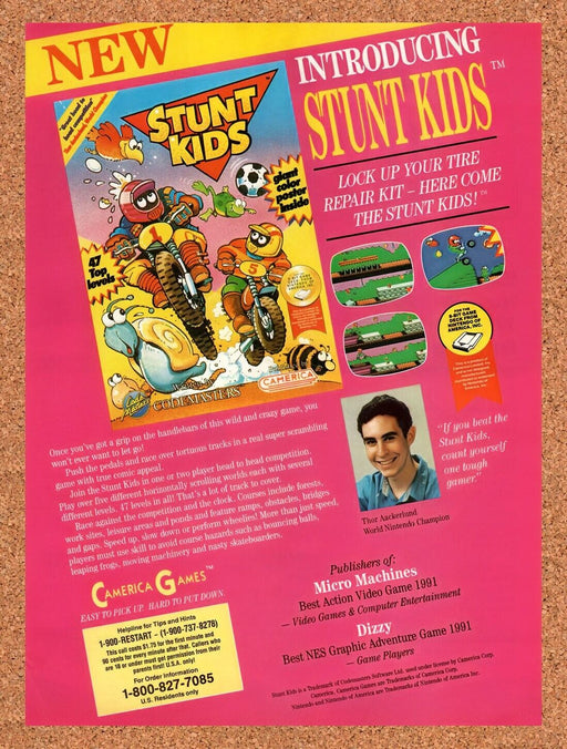 1992 Stunt Kids NES Original Ad v1 - for just $17.99! 