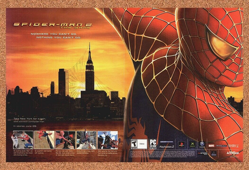 2004 Spider-Man 2 PS2 Original Ad v2 - for just $21.49! 
