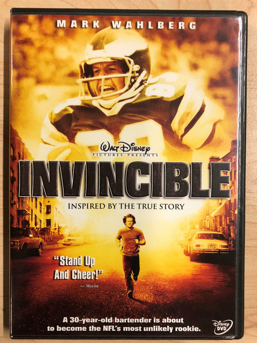 Invincible - Inspired by the True Story (DVD, 2006, Widescreen, Disney) - K5 - for just $1.99! 