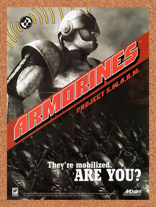 1999 Armorines Project SWARM N64 Original Ad v2 - for just $17.99! 