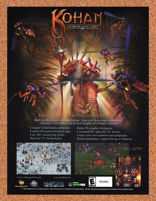 2004 Kohan Ahriman's Gift PC Original Ad v3 - for just $17.99! 