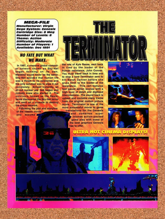 1991 Terminator Genesis Original Advertisement vr3 - for just $19.49! 