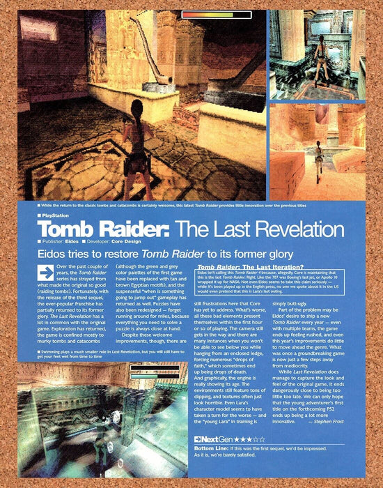 2002 Tomb Raider The Last Revelation PC Original Ad v1 - for just $17.99! 